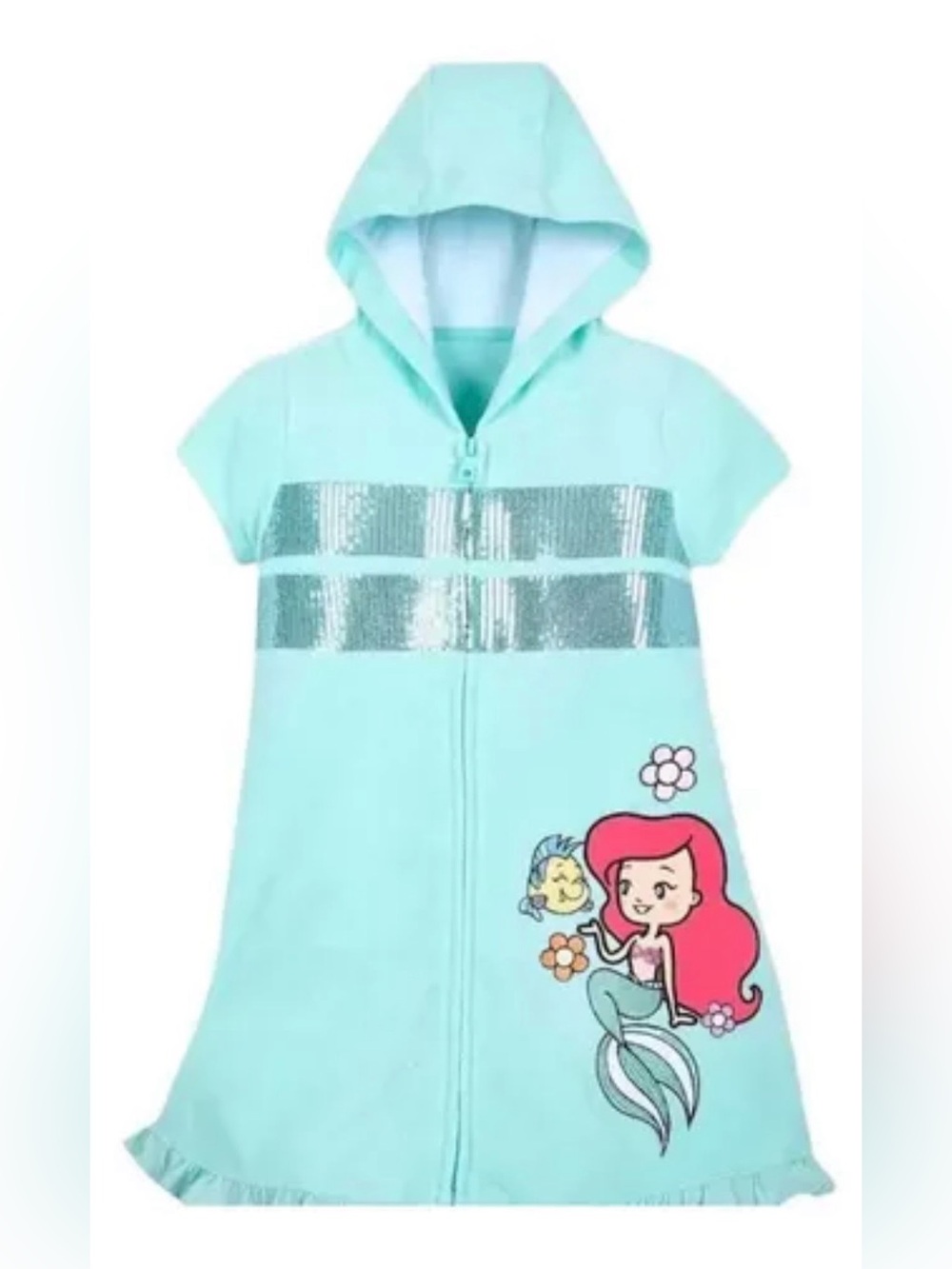 Little Mermaid Hooded Swim Cover-up